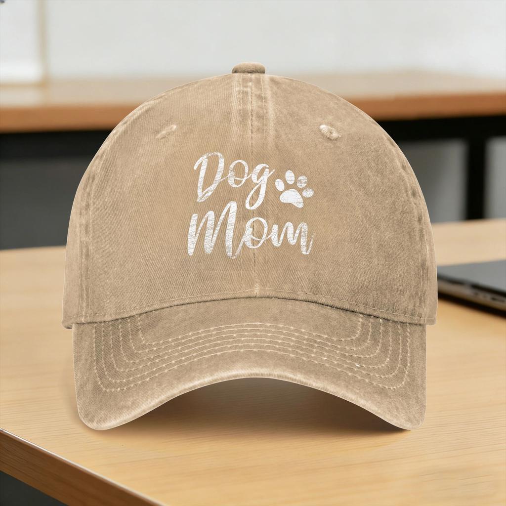 Summer Dog Mom Funny Dog Paw Baseball Cap Sun Adjustable Custom Logo Washed Trucker Hat Women Unisex Trendy Baseball Caps