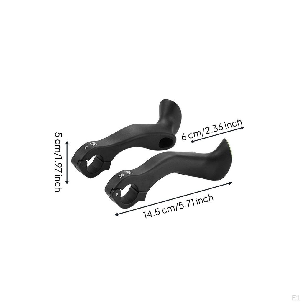 Auxiliary Handlebar Grips Clamp Mount Ergonomic Extension Left Right Marked Bike