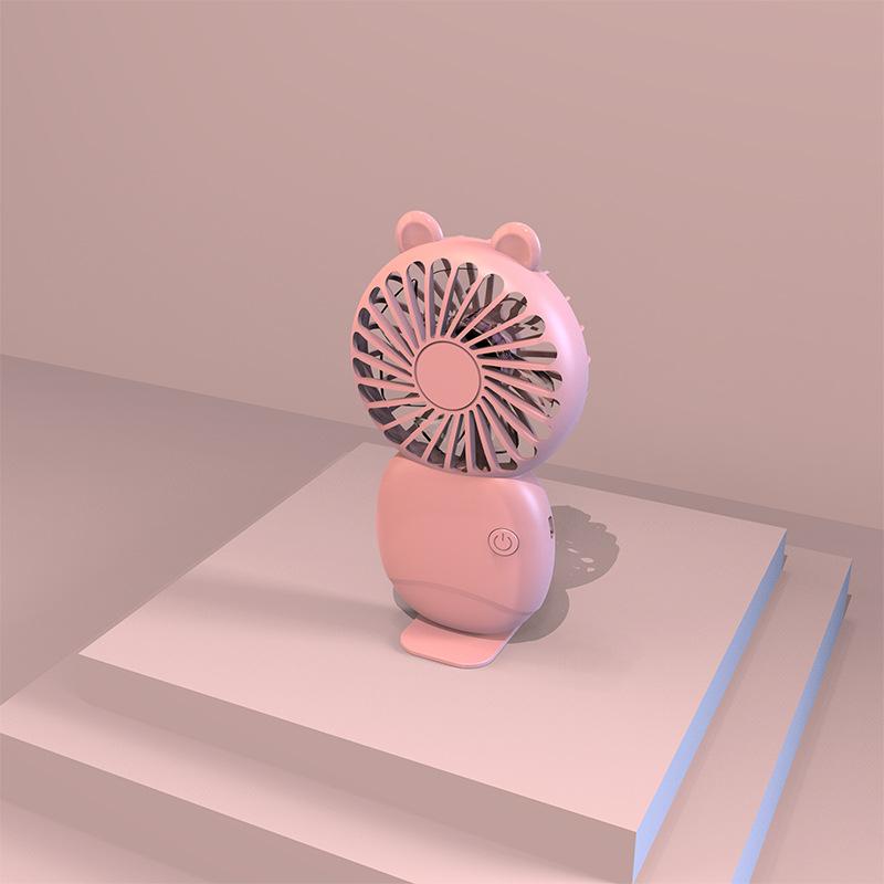 2026 Neuer tragbarer USB-wiederaufladbarer Handventilator, Niedlicher Mini-Taschenventilator, Leiser Schreibtischventilator für Wohnheim