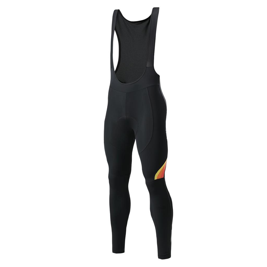 Santic Bib Bib Cycling Pants for Spring and Side 3D Sponge Size M Pants, Tights, Autumn, Pockets, Pads, Red,