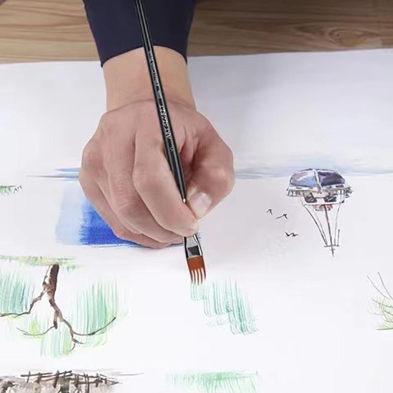 Paintbrush Set for Watercolor Oil Digital Painting - Landscape Leaf Art Brushes for Artists & Students