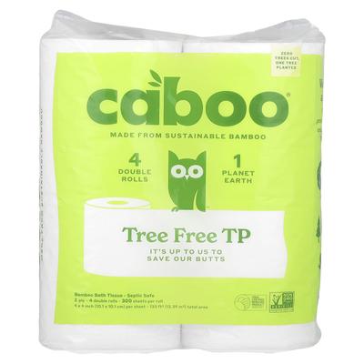 Bamboo Toilet Paper, Double Roll 4 Pack