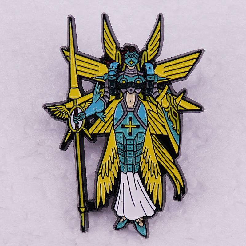 Digimon Angelmon Brooch Badge Figure Mask