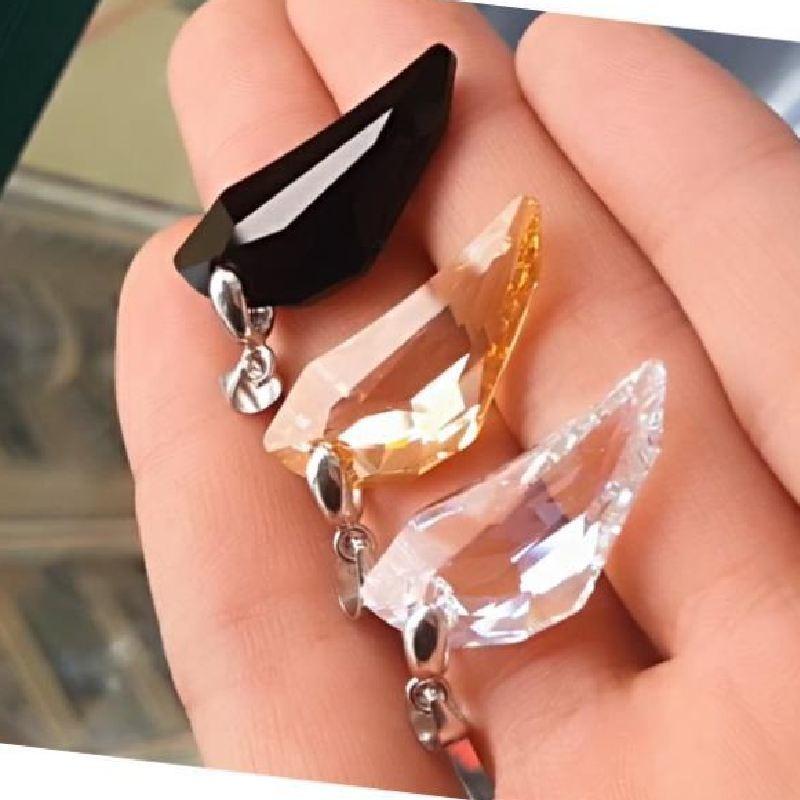 Tooth Wolf Shape Pendant Necklace Transparent Solid Color Decoration Jewelry