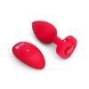 Remote Controlled Anal Plug - B-Vibe Vibrating Heart Plug M/L Red