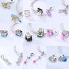 S Copper Original Charms Beads Colored Pendant Charm Fit Bracelet Necklace Dangle For Women Diy Jewelry Making