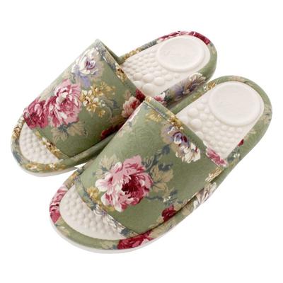 Salladsskål Healthy Rose Medium Tofflor, Jacquard, (Grön)