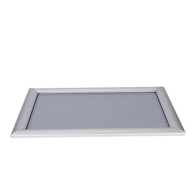 Aluminum Snap Frame Sign Holder, Mitred Plastic Backboard PVC Cover, Wall Mounted for Modern Advertising Display with Space Saving Options and