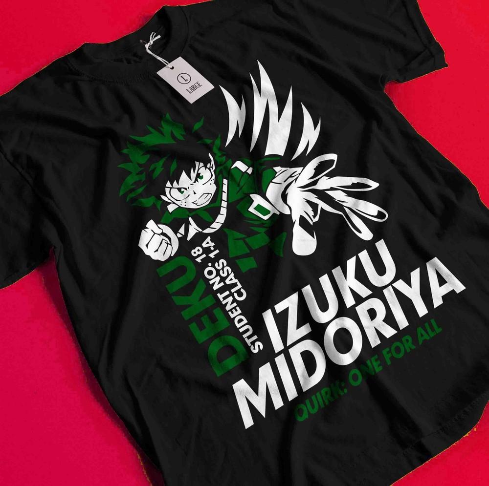 Deku T-shirt My Hero Academia Japanese Manga Anime Midoriya Dabi Shoto Shirt AA102