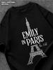 T-shirt z nadrukiem Emily w Paryżu