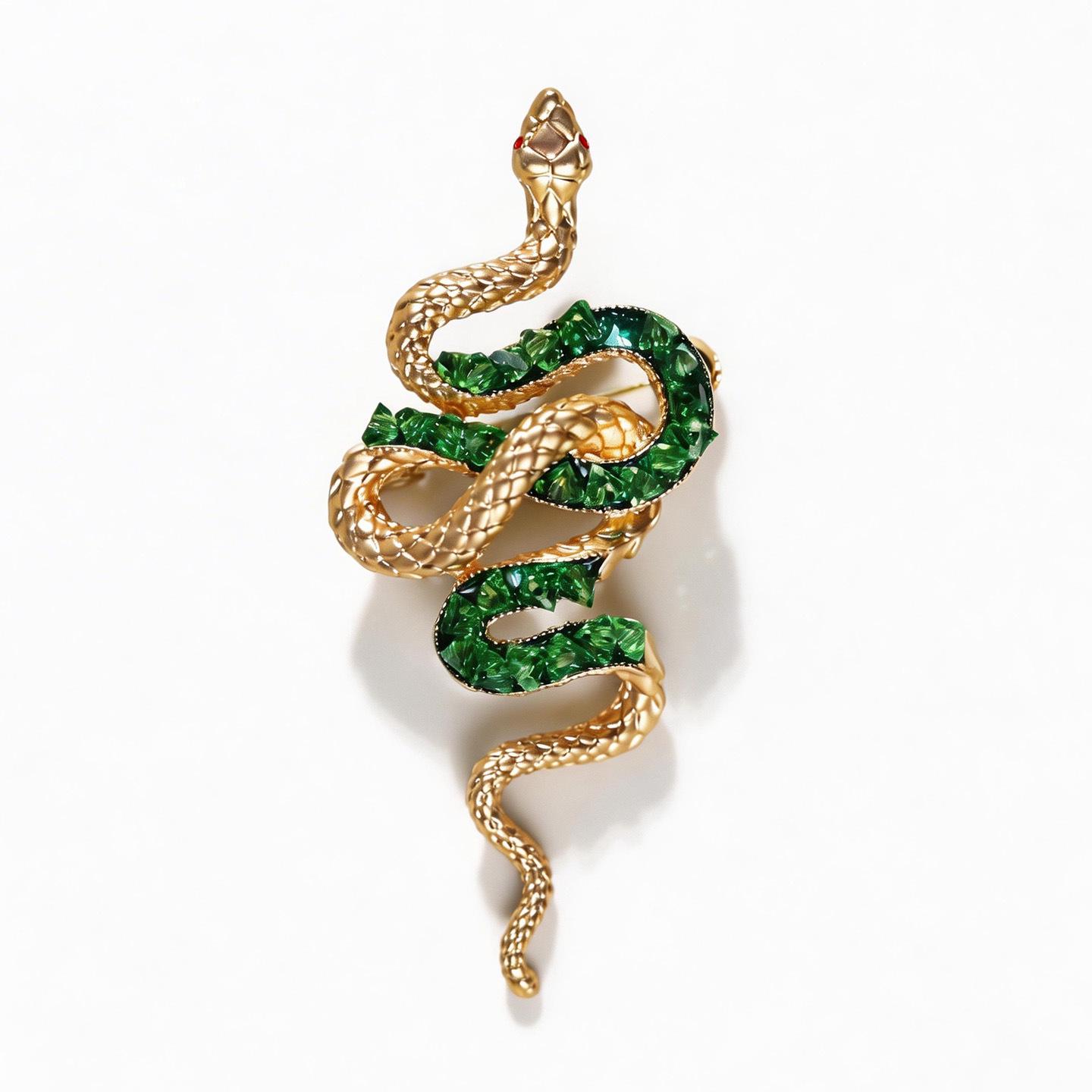 Zodiac Snake Animal Brooch Men s Suit Lapel Pin