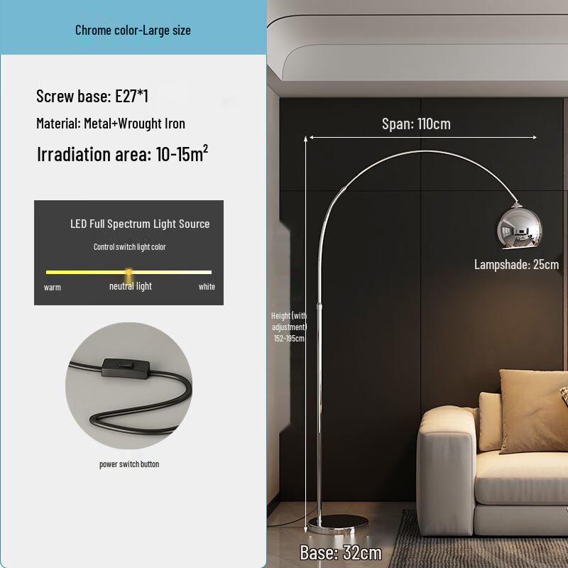 OEING Italian Light Luxury Fishing Floor Lamp