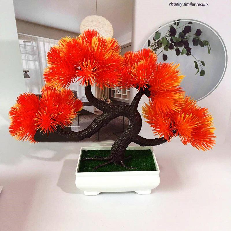 Simulated Dragon Claw Pinus Hwangshanensis Green Plants Potted Decor Desktop