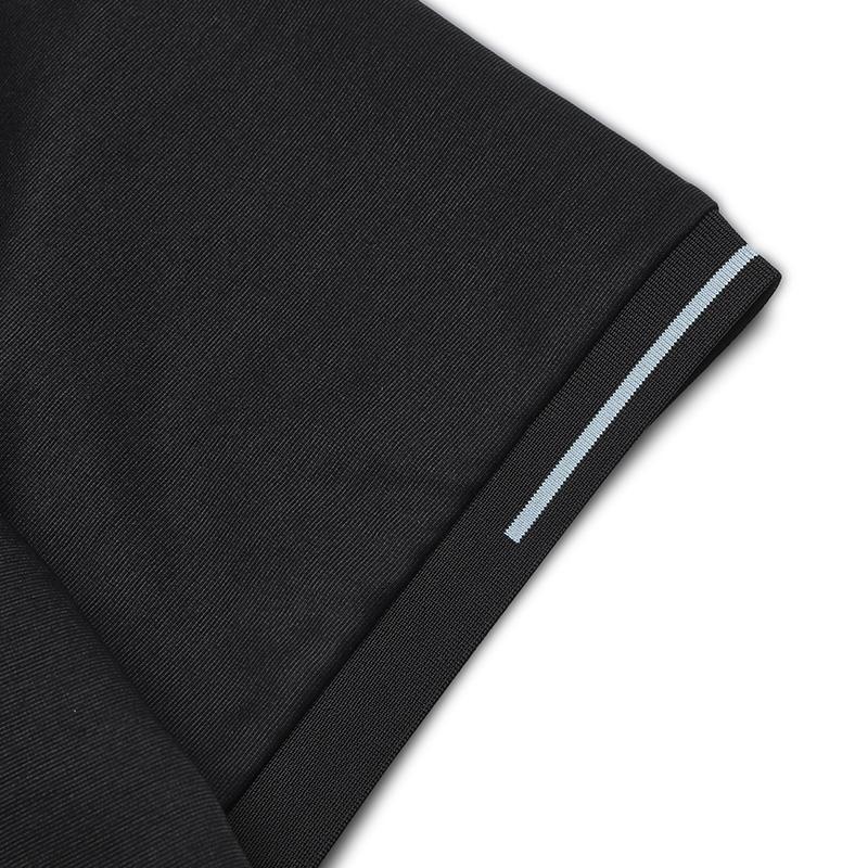 FILA Polo Shirts Men's Black Polo Collar Moderate Straight Fit F51M427106ABK