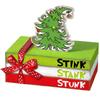 Christmas Decorations Lime Green Red Xmas Tree Tiered Tray Decor Decorative Wooden Stacked Books With Bow Ornament For Christmas Fireplace Mantel