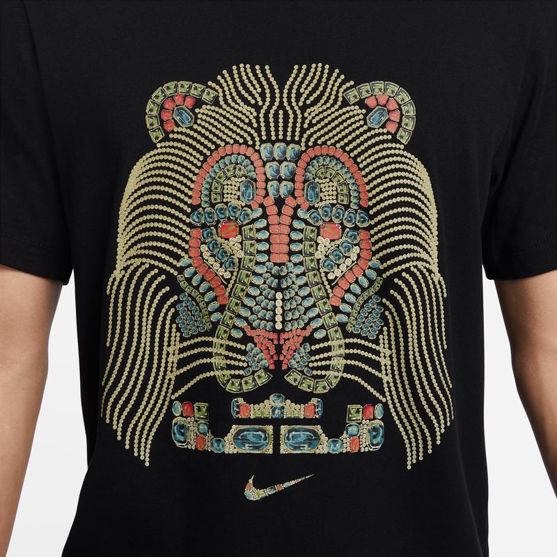 Nike Quick-Dry Pullover Knitted Short Sleeve Round Neck T-Shirt Men Tops Black DX2272-010
