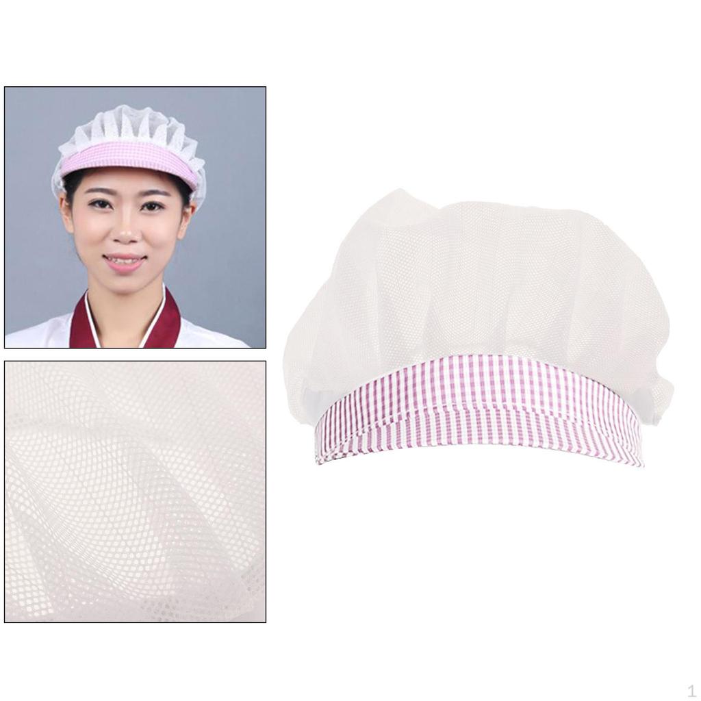 Chef Hat Hair Nets, Not Deformed, Shrinking, Easy to Clean, Used Repeatedly.