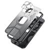For iPhone 16 Pro Max Case Back Hollow Heat Dissipation Aluminum Alloy Phone Cover