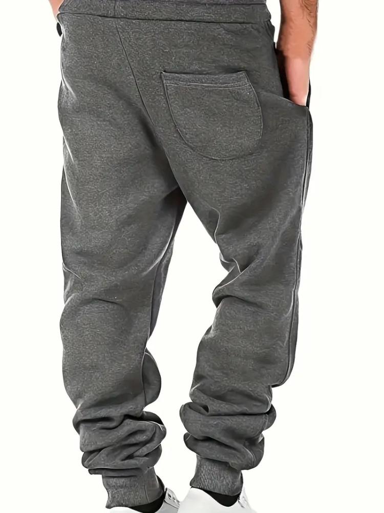 Pantaloni sportivi casual da uomo, Pantaloni della tuta ispessiti, Pantaloni da uomo hip-hop ampi e alla moda