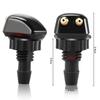 2-Hole Car Windshield Wiper Nozzle Universal Auto Front Windshield Wiper Arm Washer Water Spraying Head Replacement Accessories