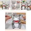 New Stress-relief Big Mouth Donkey Squishy Toy Creative Gift Tpr Material Grey