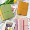 A6 PU Leather Strap Notebook Journal - Loose-Leaf Portable Blank & Squared Planner