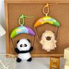 Cute Parachute Panda Doll Pendant Kapibala Doll Capigui Pig Plush Bag Hanging Decoration Birthday Gift