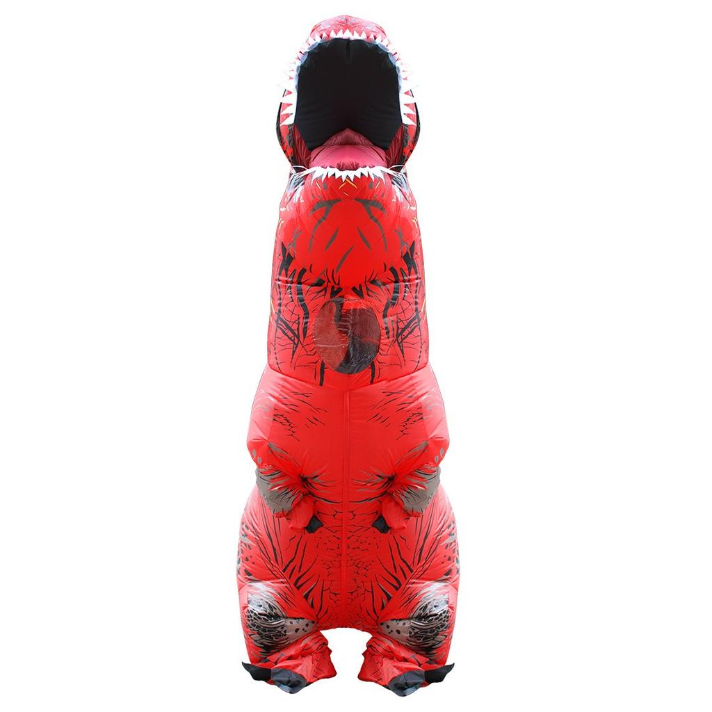 Rruonshully Halloween Dinosaur Dinosaur Rider Tyrannosaurus Lightweight Monster Costume for Fun Animal Red Kigurumi, Costume, Brown, Rex, Inflatable,