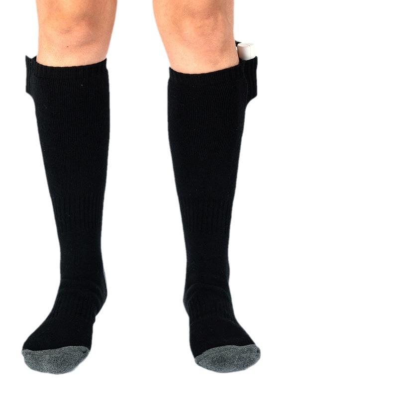 USB-Charged Heated Ski Socks - Modal Cotton Winter Warmers