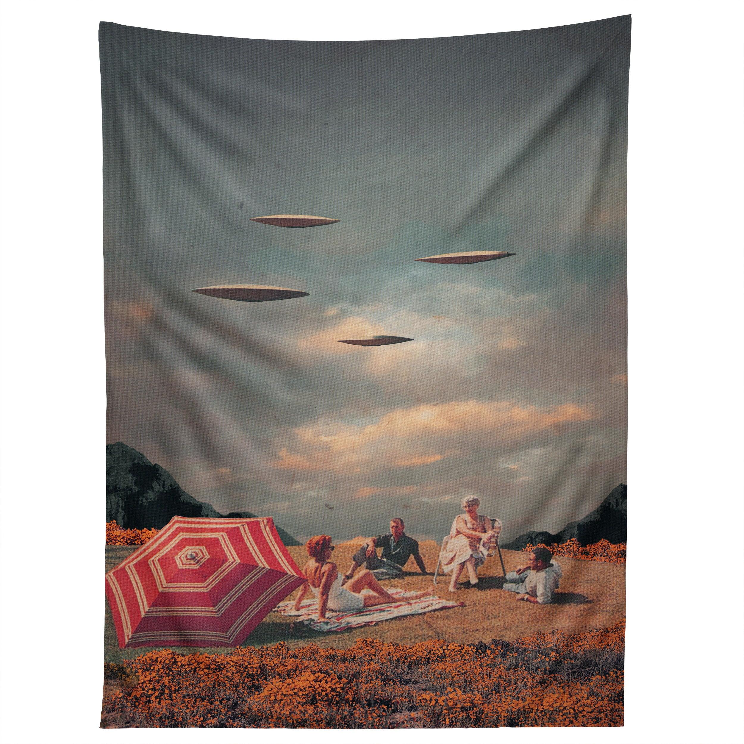 PRETEND THEY NEVER CAME tapestry 75x100