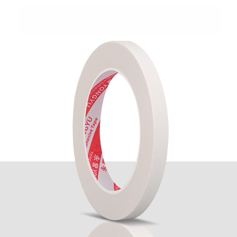 1pc 50M Masking Tape White 10mm Single Side Tape Adhesive Crepe Paper for Oil Painting Sketch Drawing Supplies Car Paintin