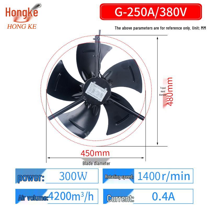 G132/160 Variable Frequency 380V Axial Cooling Fan for Motor Heat Dissipation