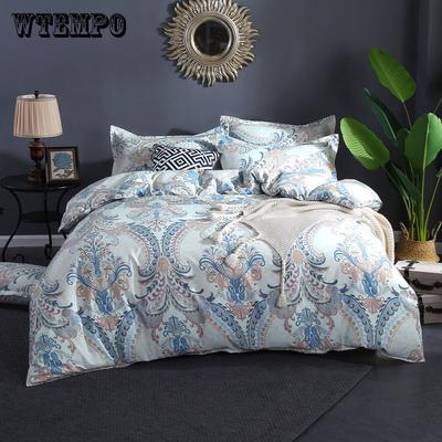 Super Soft Cotton Duvet Cover Set 4Pcs Bedding Sets Queen King Size Bedclothes