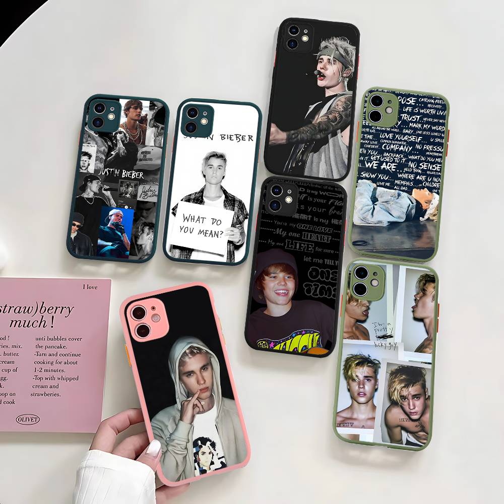 Singer J-Justin B-Bieber Phone Case For IPhone 16 Pro Max Case 11 12 13 14 15 Pro Plus X XS MAX Case Matte Cover