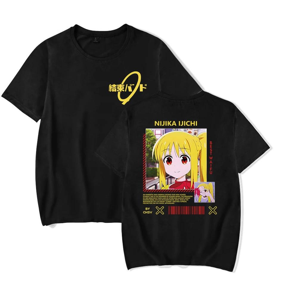 Classic Special Tshirt Bocchi The Rock Gotou Hitori Unisexga Shirt Anime Comfortable Hip Hop Graphic T Shirt Short Sleeve Tees