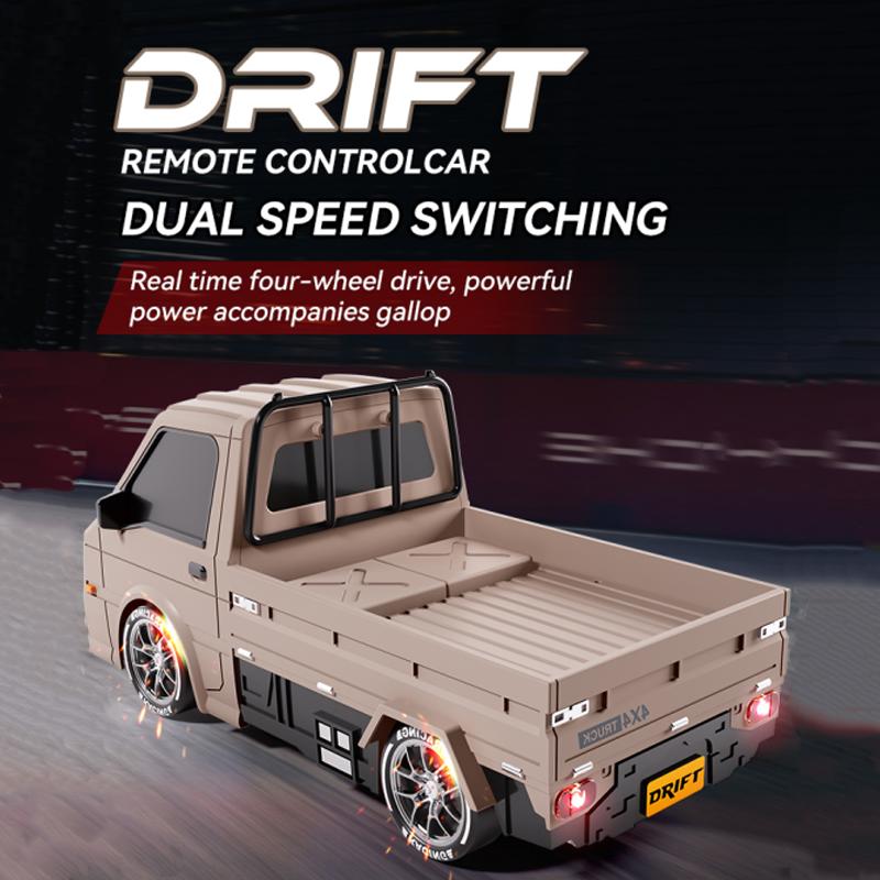 20251:24 WPL Drift Remote Control Car With Climbing Truck LED Lights Cargo RC Electric Toy For Boys Girls Kids Christmas Gifts