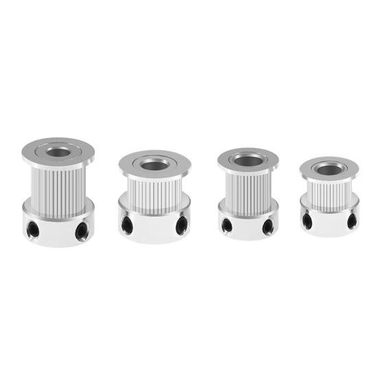 5Pcs GT2 Timing Pulley 6/10mm Width 16/20 Teeth 5 Bore Metal Timing Belt Synchronous Wheel 3D Printer Parts Accessories