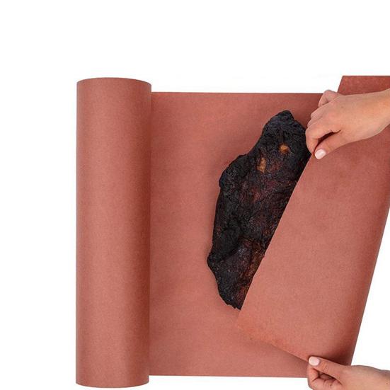 30/40/60CMx10M Rosa Metzgerpapierrolle Lebensmittelqualität Kraftpapier Ungebleicht Unbeschichtet Ungewachst Räucherfleisch Fisch Pfirsich Metzger Einwickelpapier