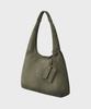 Taeseoul Leaf Hobo Suede Bag (Olive Green)