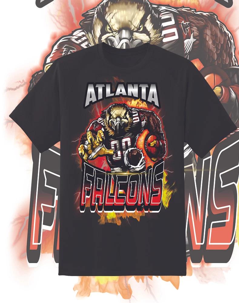 Размеры атакующей футболки Atlanta Falcons!! Молодежный-6XL 4XL