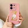 Phone Case For Redmi Note 13 Pro 4G 5G Elegant Letter Soft Liquid Silicone Full Coverage Protector For Redmi Note13 13Pro Fundas