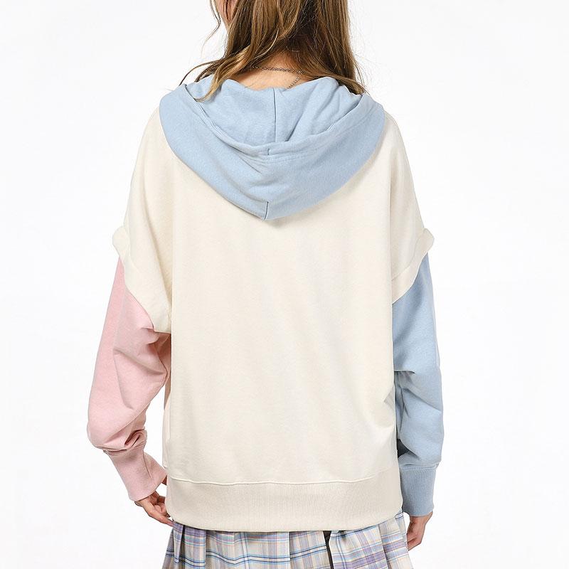 Puma Two-Piece Colorblock Knit Hooded Jacket Women Jackets Off-White 531602-73