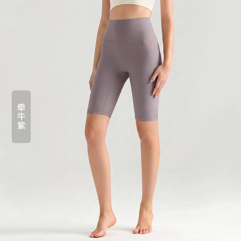 Weiman cloud nude five-point yoga pants women's summer thin tight yoga clothes high waist hip lift fitness yoga pants