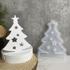 New Pemegang Lilin Sisipan Pokok Krismas Acuan Silikon Pemegang Lilin Tealight Pokok Bintang Acuan Plaster Acuan Hiasan Hiasan