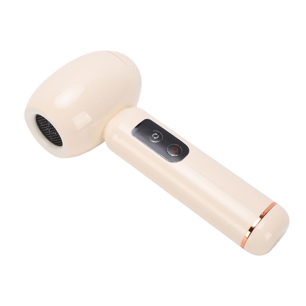 Cordless Hair Dryer Cold Hot Wind Quiet Battery Operated Rechargeable Portable Blow Dryer for Home Travel Light Yellow