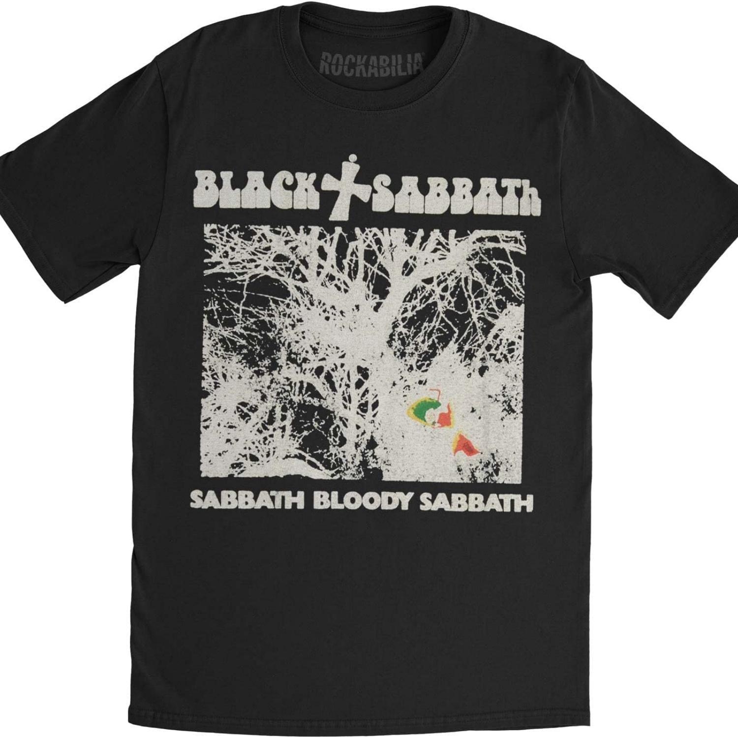 

Black Sabbath Men s Vintage Sabbath Bloody Sabbath Slim Fit T-Shirt Small Black XXXXXL чёрный