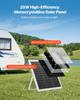 25W 12V Solarpanel Batterieladegerät, Solarbatterie-Erhaltungsladegerät mit intelligentem MPPT-Regler und verstellbarer Montagehalterung, IP67