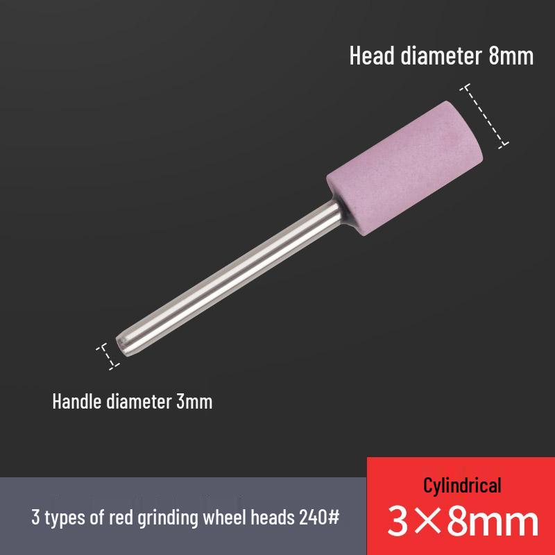 240# 3mm Fine Ceramic Flint T-Shaped Cylindrical Grinding Head for Electric Sanding