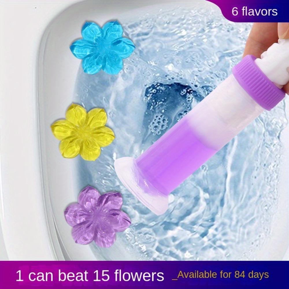 Gel de nettoyage des toilettes, désodorisant, fleur aromatique, parfum de salle de bains, désodorisant