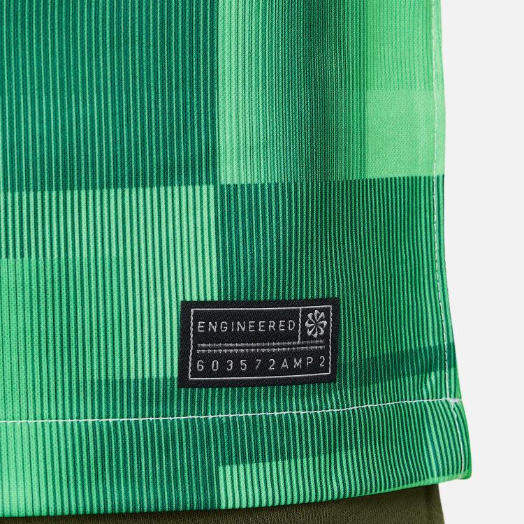 Nike Liverpool 23/25 Season Away Fan Version Logo Embroidered Mosaic Color Block Short Sleeve Football Jersey Kids Tops White DX2764-101